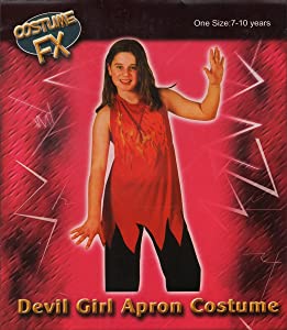 Costume Fx Halloween Devil Girl Apron Halloween Costume One Size 7-10 RRP 5 CLEARANCE XL 2.99